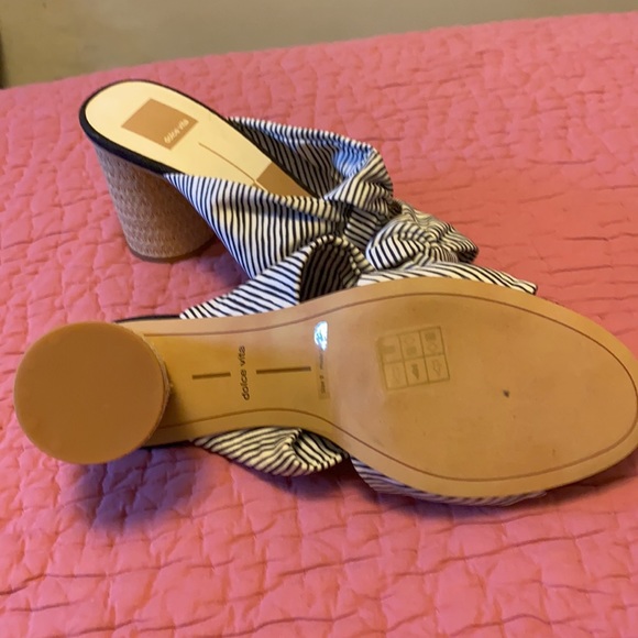 Dolce vita striped heeled slide - Picture 2 of 4